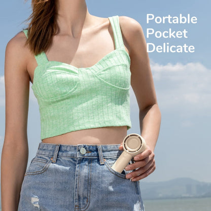 JisuLife FA42 Ventilateur de poche portable rechargeable Turbo, couleur : vert menthe 4500 mAh