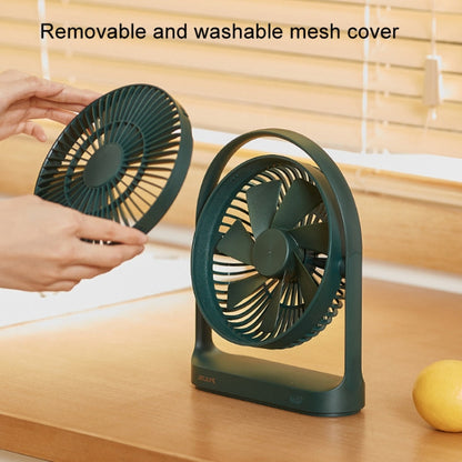 JisuLife FA19 4000mAh Wireless Rechargeable Desktop Mini Fan Silent Portable Fan(White)