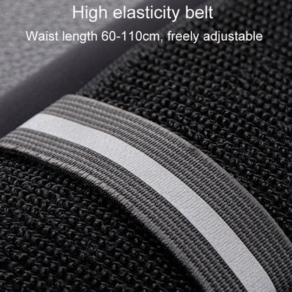 Large OUDU Outdoor Sports Portable Wrap-Around Waist Pack Unisex Cell Phone Bag(Black)