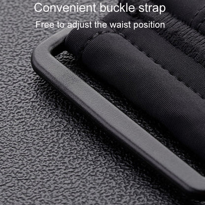 Large OUDU Outdoor Sports Portable Wrap-Around Waist Pack Unisex Cell Phone Bag(Black)