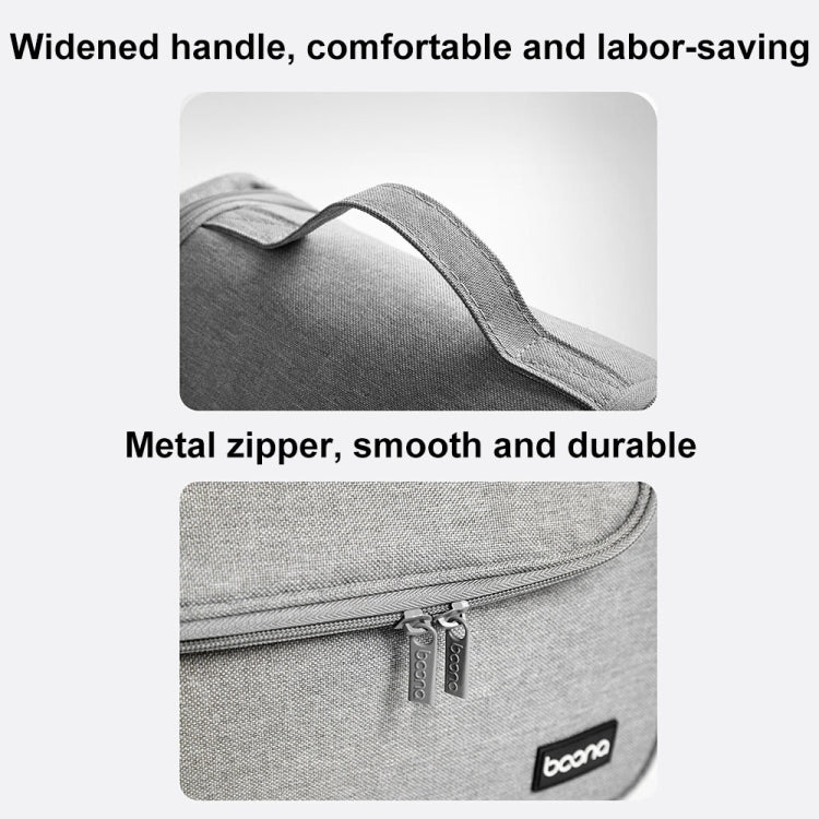 For Dyson Baona BN-DS002 Large Capacity Portable Handheld Hair Dryer Storage Bag with Hook(Black)