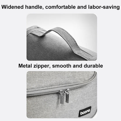 For Dyson Baona BN-DS002 Large Capacity Portable Handheld Hair Dryer Storage Bag with Hook(Black)