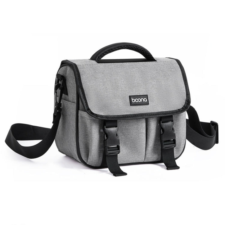 Baona BN-H017 Photography SLR / Micro Single Cross-Body Camera Storage Bag, Color: L Gray