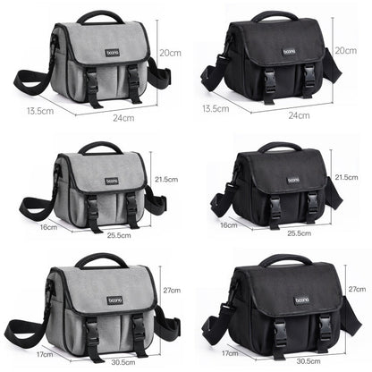 Sac de rangement pour appareil photo reflex/hybride Baona BN-H017, bandoulière, couleur : gris S