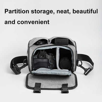 Baona BN-H017 Photography SLR / Micro Single Cross-Body Camera Storage Bag, Color: M Gray