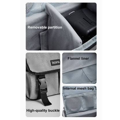 Sac de rangement pour appareil photo reflex/hybride Baona BN-H017, bandoulière, couleur : gris S