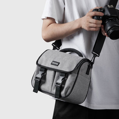Sac de rangement pour appareil photo reflex/hybride Baona BN-H017, bandoulière, couleur : gris S