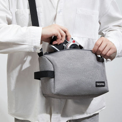 Baona BN-H012 Multifunctional Outdoor Crossbody Digital Camera Bag Lens Protection Bag(Grey)