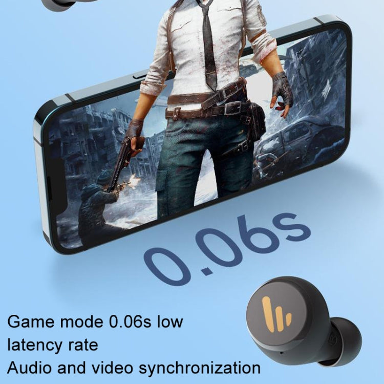 Écouteurs intra-auriculaires Bluetooth Edifier XS3, sans fil, réduction de bruit, pour le sport, sans fil, Standard (Gris)