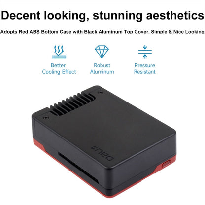 Waveshare 26587 For Raspberry Pi 5 Argon Neo Aluminum Alloy Case, Spec: M.2 Upgraded