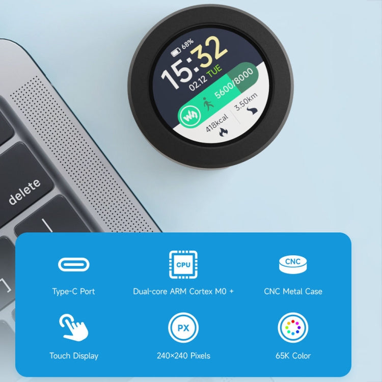 Waveshare 26369 1.28-Inch Round LCD Screen RP2040 MCU Board with Touch