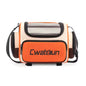 Cwatcun D121 Shoulder Crossbody Camera Bag Colorful Large Capacity Waterproof Digital Photography Bag, Color: Small Orange Red