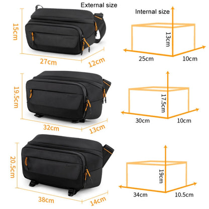 Cwatcun D133 Camera Chest Bag Multi-functional Handheld Slanting Cross Shoulder Camera Casual Bag, Color: Medium Black