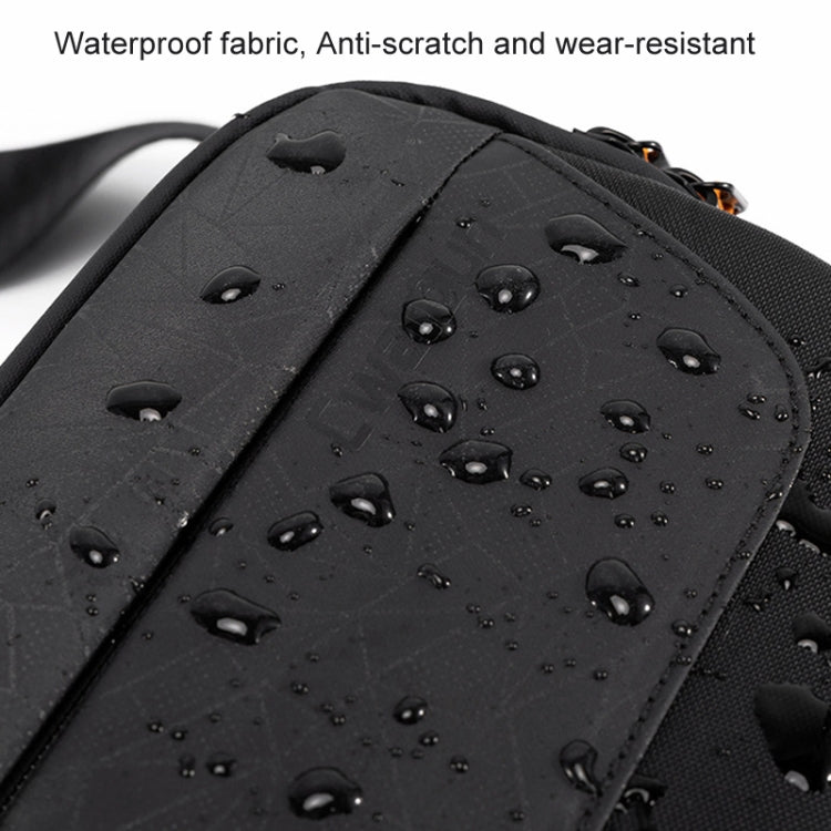 Cwatcun D133 Camera Chest Bag Multi-functional Handheld Slanting Cross Shoulder Camera Casual Bag, Color: Medium Black