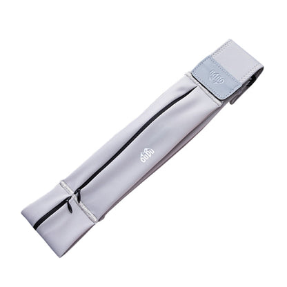 Grande sacoche de taille portable OUDU pour sports de plein air Unisexe Sacoche pour téléphone portable (Gris clair)