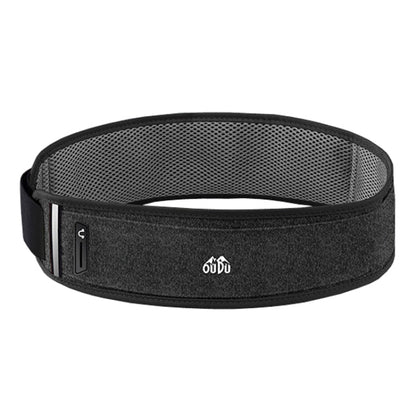 Large OUDU Outdoor Sports Wraparound Waist Pack Portable Water Bottle Bag(Hemp Black)