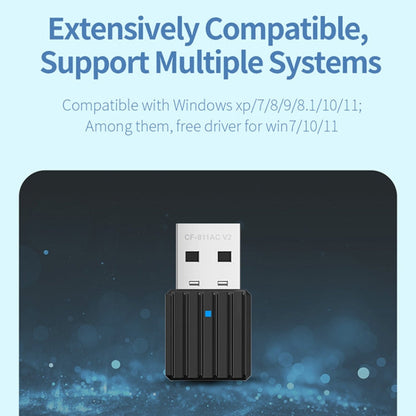 COMFAST CF-WU811AC V3 Carte réseau sans fil USB bibande 5G 650 Mbps Récepteur WIFI