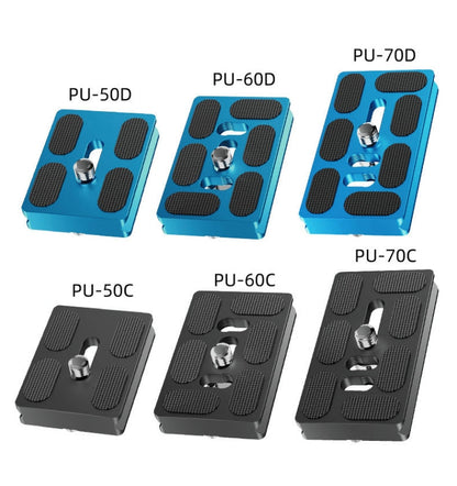BEXIN PU-70C For Arca Type SLR Camera PU Quick Release Plate Aluminum Alloy CNC Ball Head Quick Release Plate