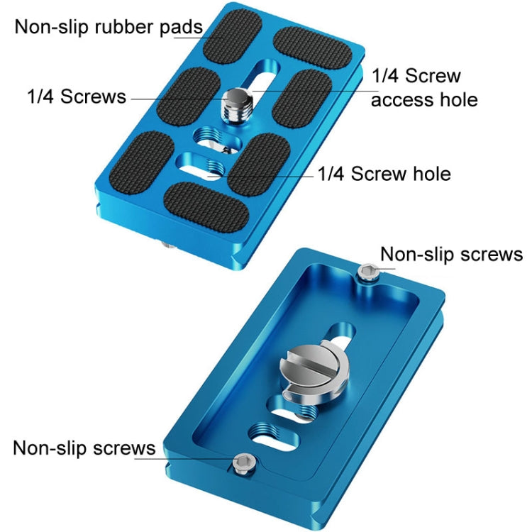 BEXIN PU-50C For Arca Type SLR Camera PU Quick Release Plate Aluminum Alloy CNC Ball Head Quick Release Plate