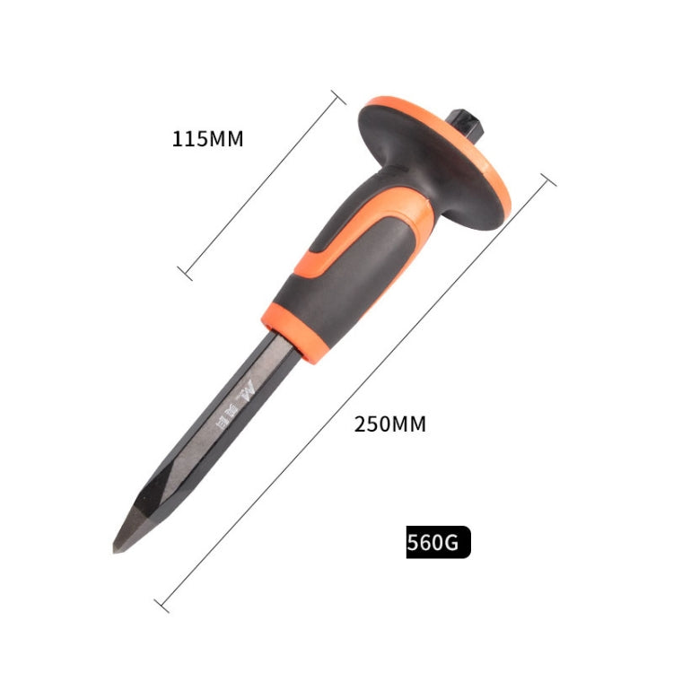 MYTEC Upgraded Tip 250mm Forged Hexagonal Rod Chisel Big Top Cap Industrial Grade Forged Steel Chisel