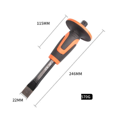 MYTEC Upgraded Flat 246mm Forged Hexagonal Rod Chisel Big Top Cap Industrial Grade Forged Steel Chisel