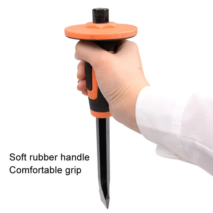 MYTEC Upgraded Tip 250mm Forged Hexagonal Rod Chisel Big Top Cap Industrial Grade Forged Steel Chisel