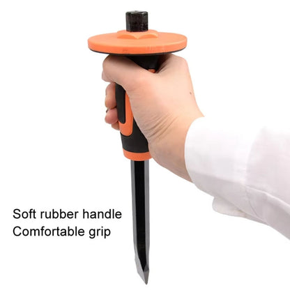 MYTEC Upgraded Flat 290mm Forged Hexagonal Rod Chisel Big Top Cap Industrial Grade Forged Steel Chisel