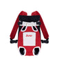DONO Pet Four-legged Bag Outdoor Carrying Bag Breathable Backpack, Size: XL(Red White)