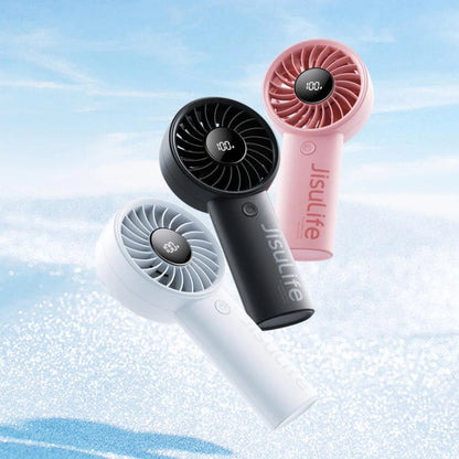 JisuLife Life4 Mini ventilateur portatif rechargeable, Capacité de la batterie : 3600 mAh Rose