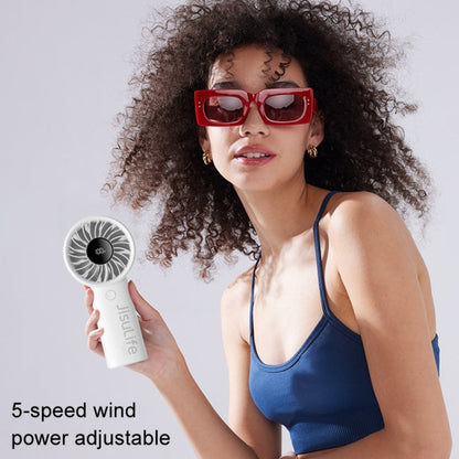 JisuLife Life4 Handheld Portable Small Rechargeable Fan, Battery Capacity: 5000mAh Gray