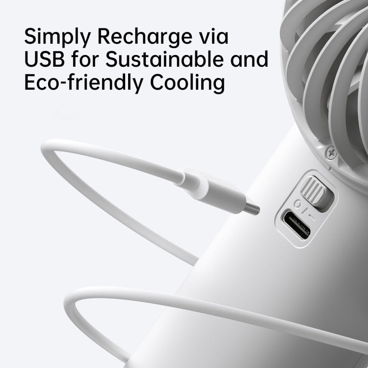 JisuLife Life4 Mini ventilateur portatif rechargeable, Capacité de la batterie : 3600 mAh Rose