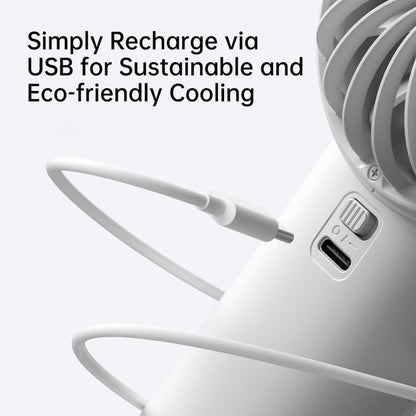 JisuLife Life4 Mini ventilateur portatif rechargeable, Capacité de la batterie : 3600 mAh Rose