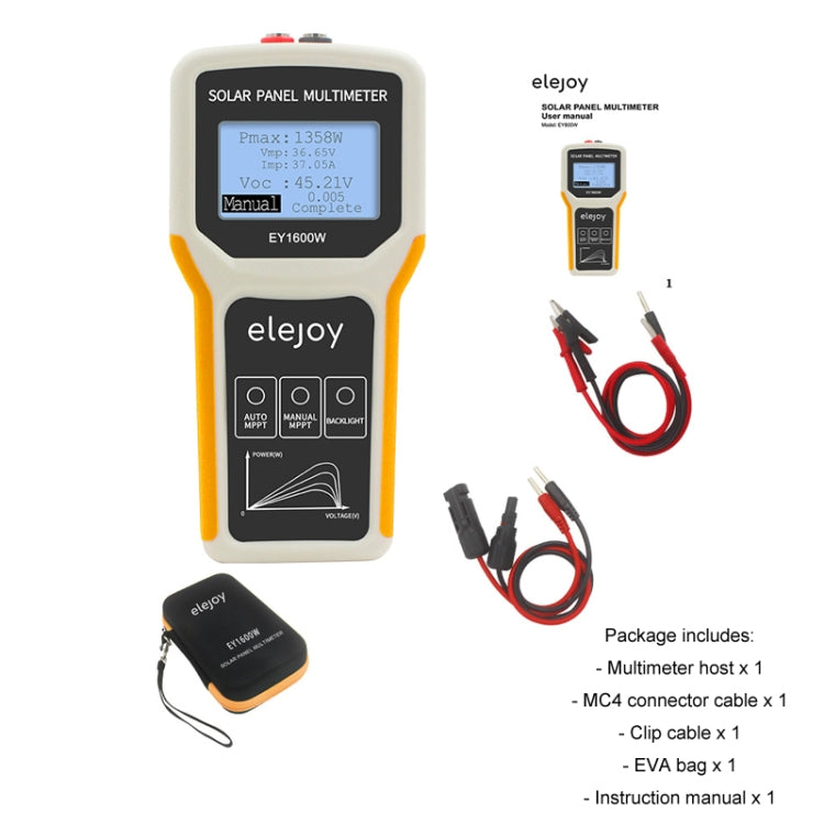 elejoy 1600W MPPT Solar Photovoltaic Panel Multimeter(EY1600W)