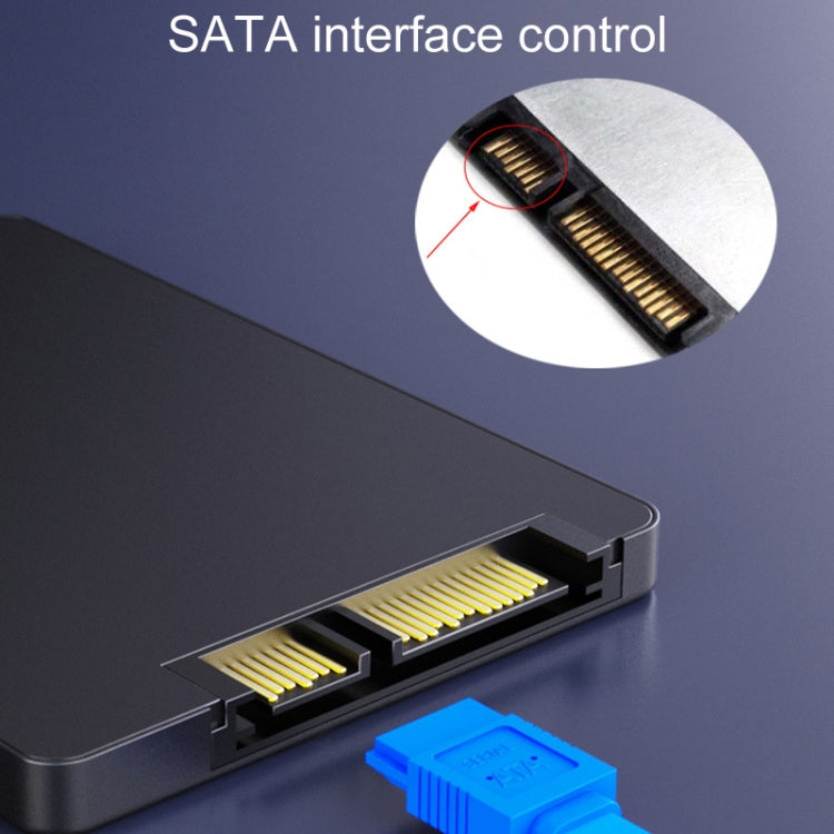 0.45m JINGHUA U510B High Speed SATA3.0 SSD Serial Cable(Blue Straight To Straight)