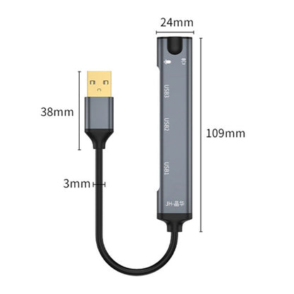 JINGHUA N800 Drive Free Sound Card Computer To Docking Station With Audio Interface, Interface: Type-C