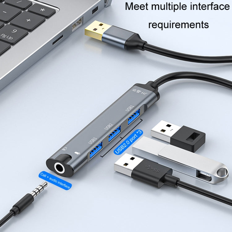 JINGHUA N800 Drive Free Sound Card Computer To Docking Station With Audio Interface, Interface: Type-C
