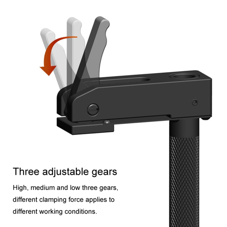 For 20mm Hole Ganwei Woodworking Desktop Quick Acting Hold Down Clamp Desktop Fast Fixed Clip(85mm Handle)
