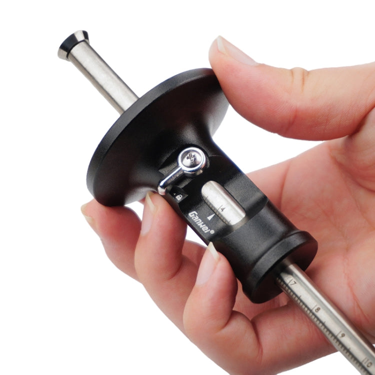 Ganwei European Scriber Simple Marking Gauge Ruler Parallel Line Drawing Woodworking Tool(Rolling Blade)