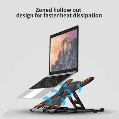 ICE COOREL E5 Laptop Folding And Lifting Cooling Bracket With Mobile Phone Holder White with Rotating
