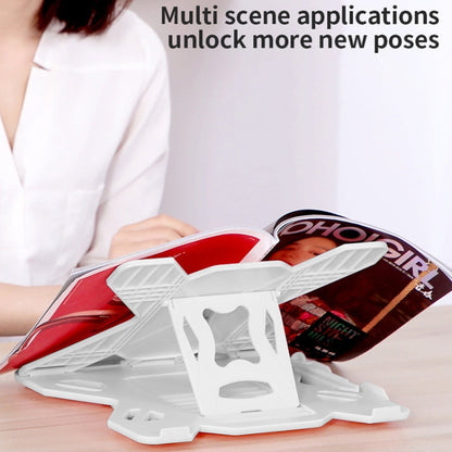 ICE COOREL E5 Laptop Folding And Lifting Cooling Bracket With Mobile Phone Holder Black with Rotating