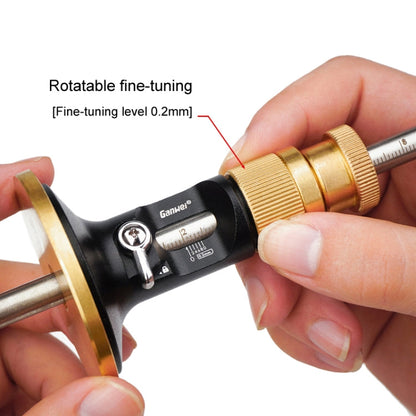 Ganwei 0.2mm Precision European Scriber Marking Gauge Parallel Line Drawing Woodworking Tool(Rolling Blade)