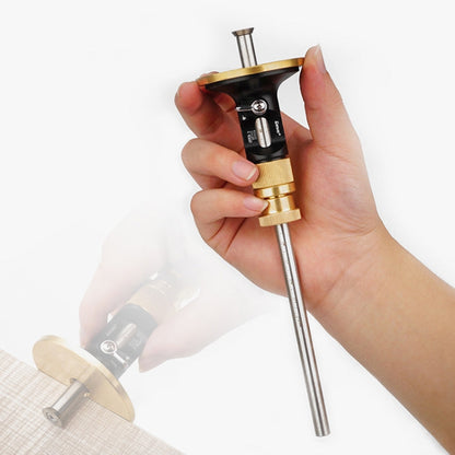 Ganwei 0.2mm Precision European Scriber Marking Gauge Parallel Line Drawing Woodworking Tool(Rolling Blade)