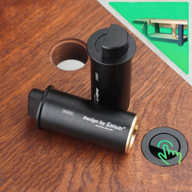 Ganwei MG0-001-0044 Bloc d'arrêt de rabotage pour établi, bloqueur de déflexion pour table escamotable, butée fixe rapide pour établi de menuiserie