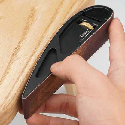 Ganwei Sandpaper Holder Adjustable Manual Curve Grinding Polishing Belt Sander Sandboard Woodworking Tool With 16pcs 120/320/600 Grit Sanding Belt
