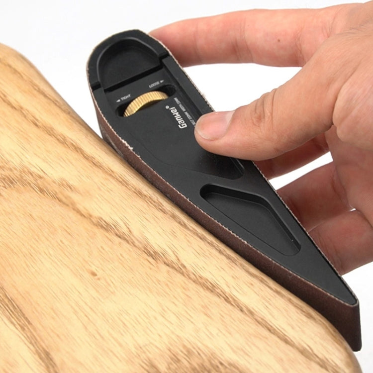 Ganwei Sandpaper Holder Adjustable Manual Curve Grinding Polishing Belt Sander Sandboard Woodworking Tool With 5pcs 320 Grit Sanding Belt