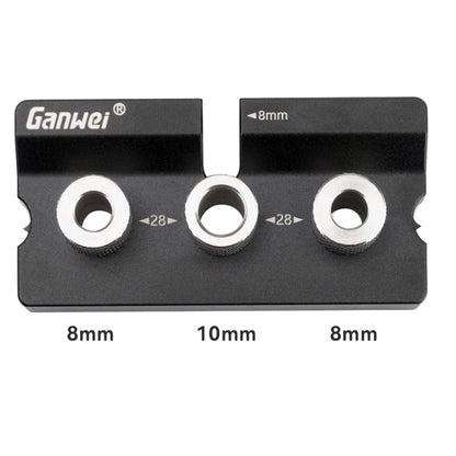 Ganwei MG0-001-0020 3 In 1 Punch Locator Woodworking Positioning Fixture Drilling Wood Doweling Jig