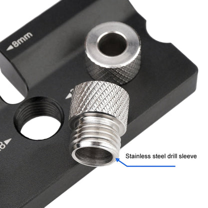 Ganwei MG0-001-0020 3 In 1 Punch Locator Woodworking Positioning Fixture Drilling Wood Doweling Jig