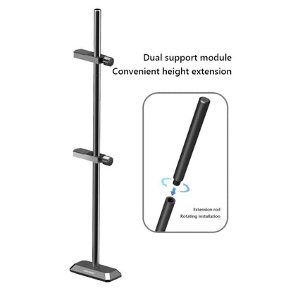 COOLMOON GH260 Support de protection vertical en métal magnétique pour carte graphique d'ordinateur de bureau, couleur : GH260 Argent
