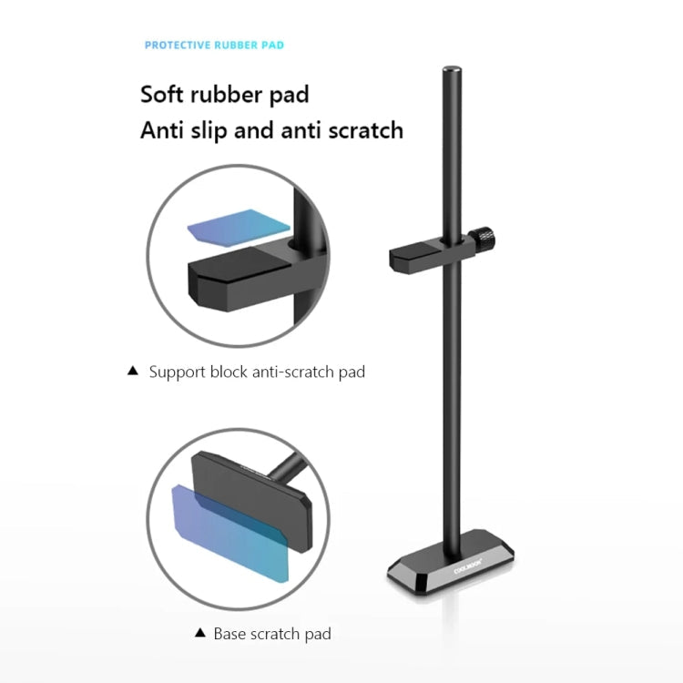 COOLMOON GH195 Support de Protection Vertical pour Carte Graphique d'Ordinateur de Bureau, Tringle Métallique, Support Magnétique, Couleur : Noir