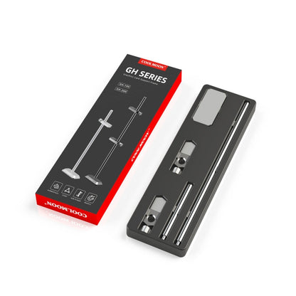 COOLMOON GH260 Support de protection vertical en métal magnétique pour carte graphique d'ordinateur de bureau, couleur : GH260 Argent